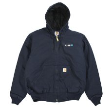 画像1: Used Carhartt Duck Active Jacket Navy "Rise" (1)