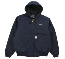 画像1: Used Carhartt Duck Active Jacket Navy "Fritolay" (1)