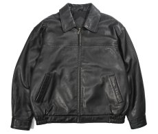 画像1: Used Roundtree&Yorke Leather Jacket Black (1)