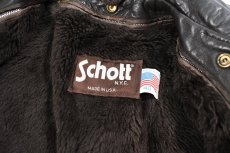 画像4: Used Schott Type A-2 Leather Jacket Brown made in USA (4)