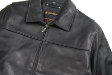 画像2: Used St John's Bay Leather Jacket Black (2)