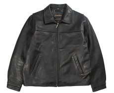 画像1: Used St John's Bay Leather Jacket Black (1)