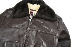 画像2: Used Direc Tion Type G-1 Leather Jacket Brown (2)