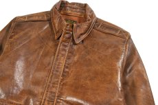 画像2: Used Type A-2 Leather Jacket Brown (2)