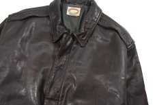 画像2: Used Banana Republic Type A-2 Leather Jacket Brown (2)