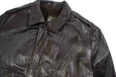 画像2: Used Grais Type A-2 Leather Jacket Brown made in USA (2)