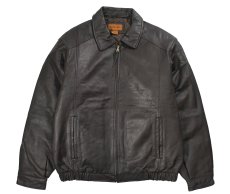 画像1: Deadstock St John's Bay Leather Jacket Brown (1)