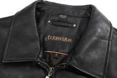 画像4: Used St John's Bay Leather Jacket Black (4)