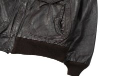 画像3: Used Grais Type A-2 Leather Jacket Brown made in USA (3)