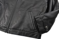 画像3: Deadstock Roundtree&Yorke Leather Jacket Black (3)