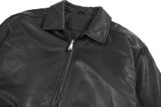 画像2: Used Croft&Barrow Leather Jacket Black (2)