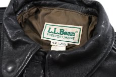 画像4: Used L.L.Bean Type A-2 Leather Jacket Brown made in USA (4)