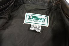 画像4: Used L.L.Bean Type A-2 Leather Jacket Brown made in USA (4)