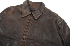 画像2: Used Wilsons Leather Jacket Brown (2)