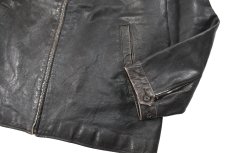 画像3: Used Polo Ralph Lauren Leather Jacket Black (3)