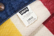 画像6: 93' Used Levi's 70617-0291 Hudson's Bay Blanket Lined Reversible Denim Jacket made in USA (6)