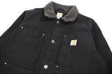 画像2: Used Carhartt Full Swing Chore Coat Black (2)