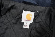 画像5: Used Carhartt Duck Insulated Traditional Coat Navy "CSM" (5)