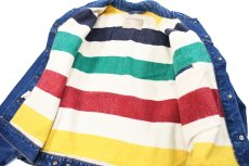 画像5: 93' Used Levi's 70617-0291 Hudson's Bay Blanket Lined Reversible Denim Jacket made in USA (5)