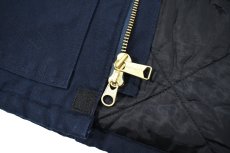 画像4: Used Carhartt Duck Insulated Traditional Coat Navy "CSM" (4)