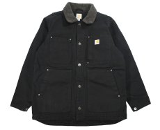 画像1: Used Carhartt Full Swing Chore Coat Black (1)