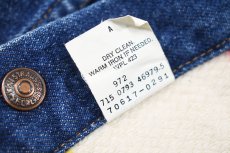 画像7: 93' Used Levi's 70617-0291 Hudson's Bay Blanket Lined Reversible Denim Jacket made in USA (7)