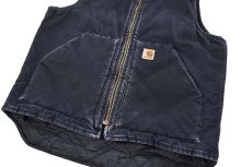 画像3: Used Carhartt Duck Vest Navy (3)