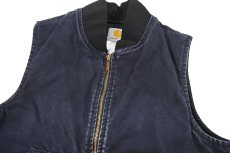 画像2: Used Carhartt Duck Vest Navy (2)