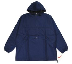 画像1: Deadstock Nike Nylon Anorak Jacket #122496 Navy (1)