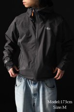 画像2: Rab Downpour Light Waterproof Jacket Anthracite (2)