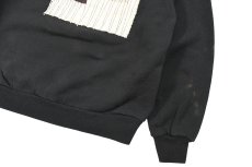 画像3: Used Hanes Raglan Sleeve Customized Sweat Shirt Black (3)