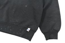 画像3: Used Russell Athletic Damaged Sweat Shirt Black made in USA (3)