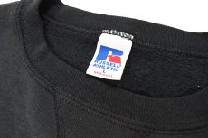 画像5: Used Russell Athletic Damaged Sweat Shirt Black made in USA (5)