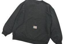 画像6: Used Russell Athletic Damaged Sweat Shirt Black made in USA (6)