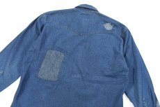 画像7: Used Wrangler Damaged Denim Western shirt (7)