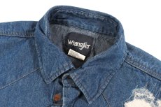 画像5: Used Wrangler Damaged Denim Western Shirt (5)