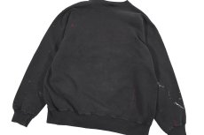 画像7: Used Champion Damaged Sweat Shirt Black (7)