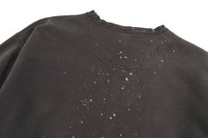 画像6: Used Nike Damaged Sweat Shirt Black (6)