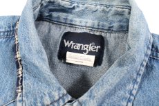 画像4: Used Wrangler Damaged Denim Western Shirt (4)