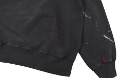 画像8: Used Champion Damaged Sweat Shirt Black (8)