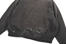 画像7: Used Nike Damaged Sweat Shirt Black (7)