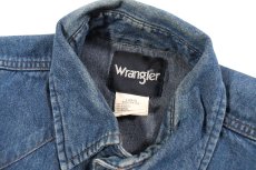 画像6: Used Wrangler Damaged Denim Western shirt (6)