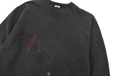 画像2: Used Champion Damaged Sweat Shirt Black (2)