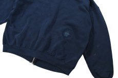 画像6: Used Better Basics by Tultex Damaged Zip Sweat Hoodie Navy made in USA (6)