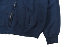 画像3: Used Better Basics by Tultex Damaged Zip Sweat Hoodie Navy made in USA (3)