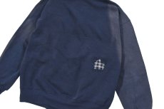 画像6: Used Jerzees Damaged Zip Sweat Hoodie Navy made in USA (6)