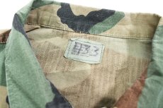 画像4: Used Us Military Studded Ripstop BDU Coat Woodland Camo (4)