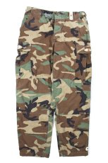 画像1: Used Us Military Ripstop Studded Combat Trouser Woodland Camo (1)