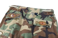 画像7: Used Us Military Ripstop Studded Combat Trouser Woodland Camo (7)