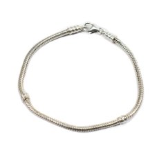 画像1: Italian Silver Bracelet #003 (1)